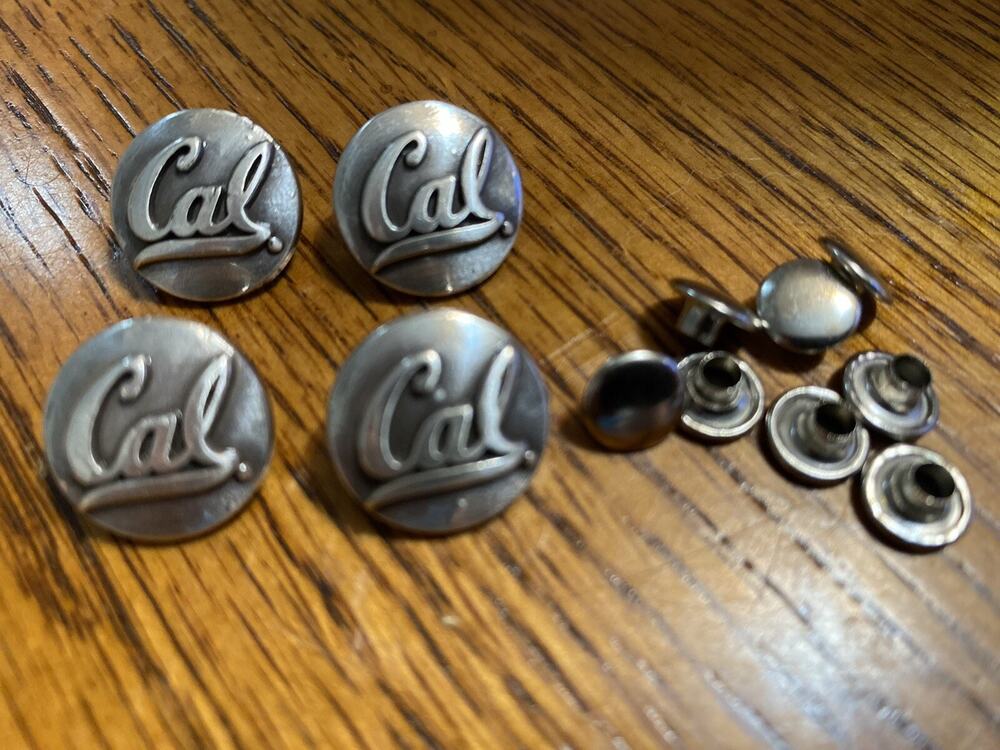 Lot of 4 California Berkeley Conchos With Rivets 3/4” Wide SMALL